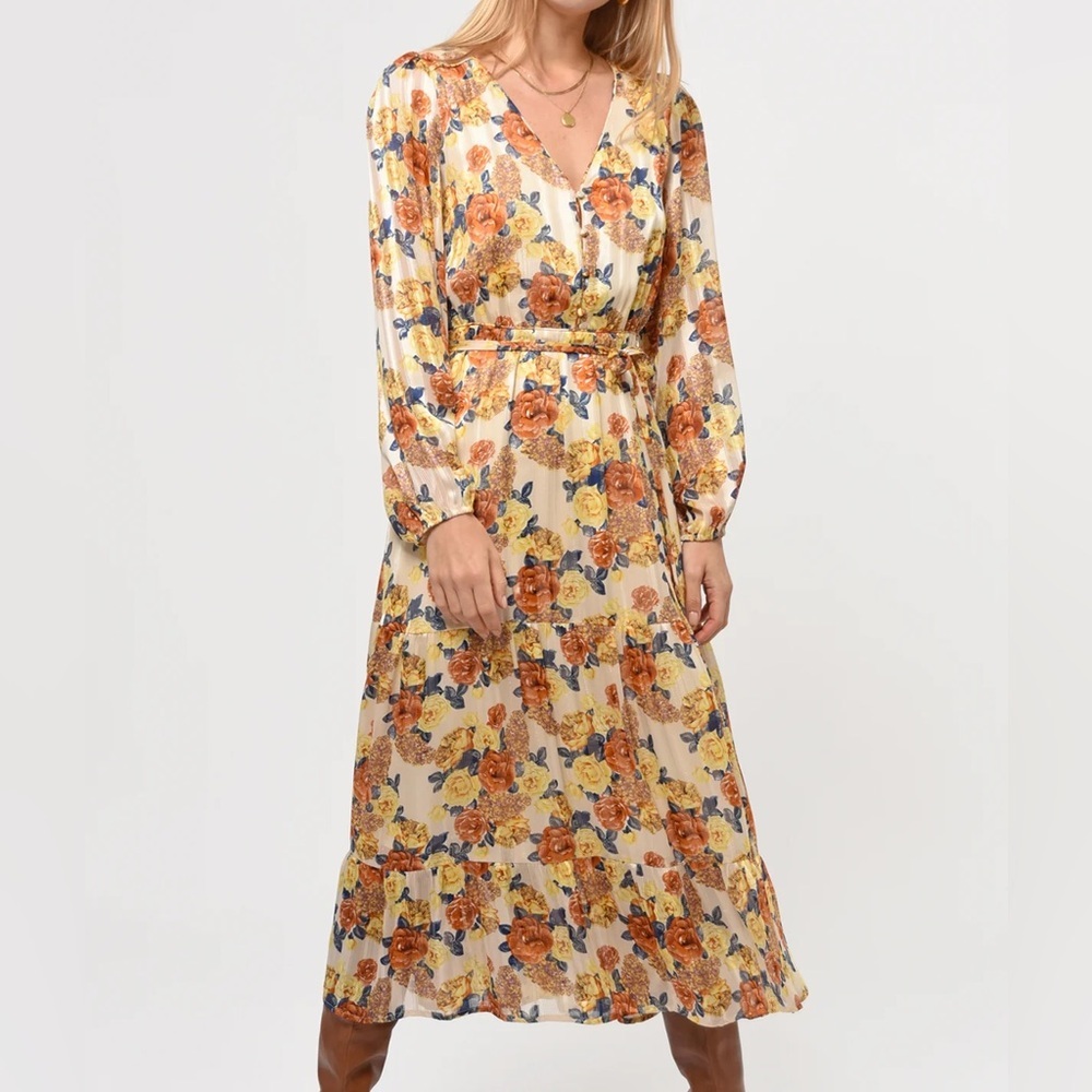 Greylin ELINDA Maxi Dress Size Large